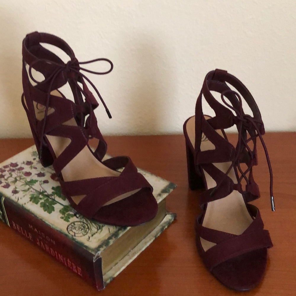 Burgundy heels